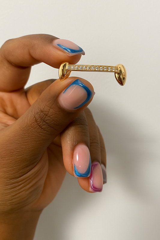 K9 (Open or Solid) Grill w/ Visible Bling Bar To Connect with Protective Layer Added