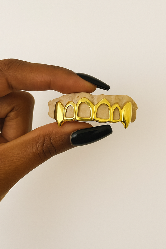 6 Piece Open Face w/ 2 Solid Extended Fangz with Protective Layer Added