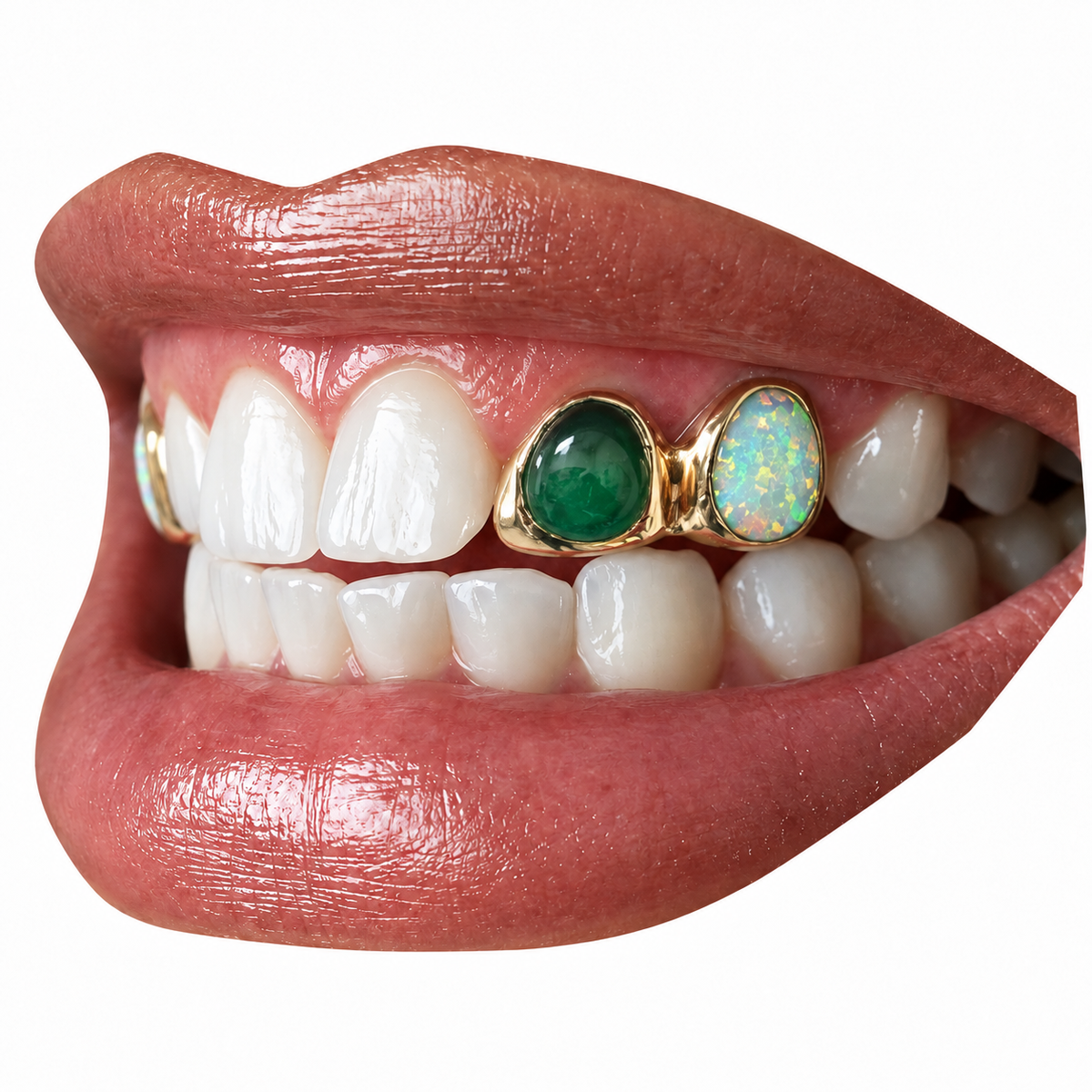 2 Gemstones with Protective Layer Added