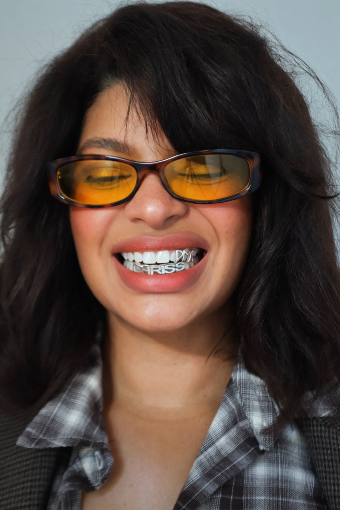 Wearing a custom Protective Mouth Grill